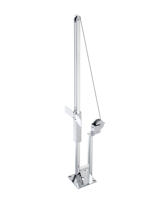 Stainless Steel Stationary Mount Mixer Stand, Winch Lift